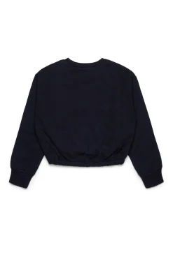 MARNI Felpa cropped girocollo con logo Flower | Felpe