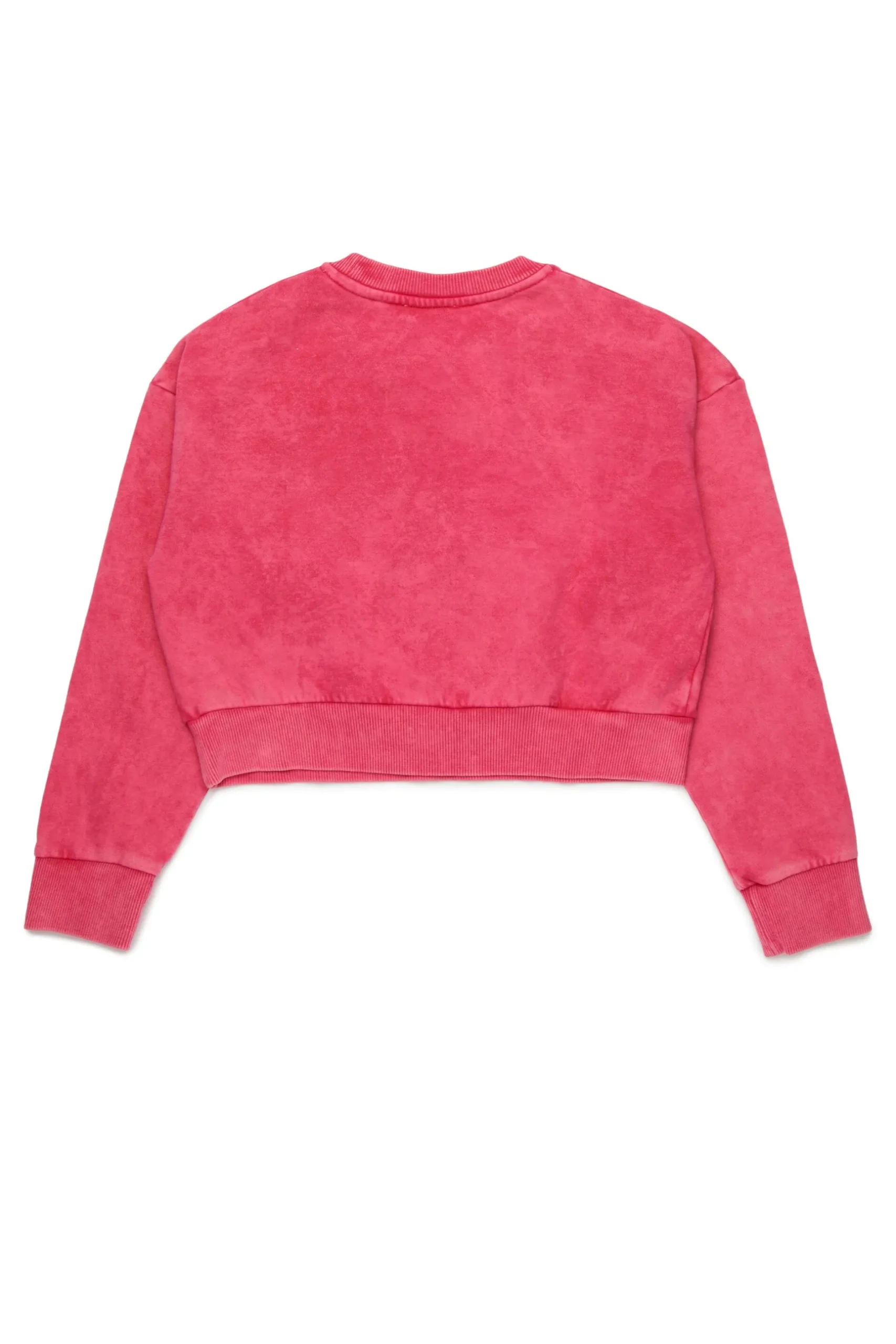 DIESEL Felpa cropped marmorizzata con logo Oval D | Bambino Felpe | Oval D By Diesel