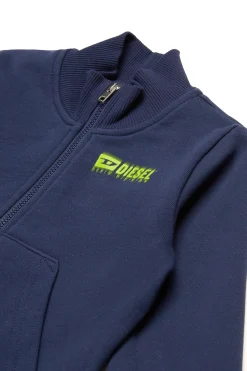 DIESEL Felpa full zip con logo degradé | Felpe