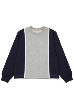 MARNI Felpa girocollo con dettagli colorblock | Bambino Activewear | Activewear