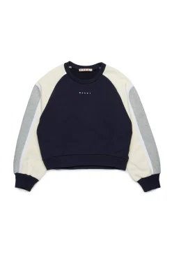 MARNI Felpa girocollo con dettagli colorblock | Bambino Felpe | Activewear