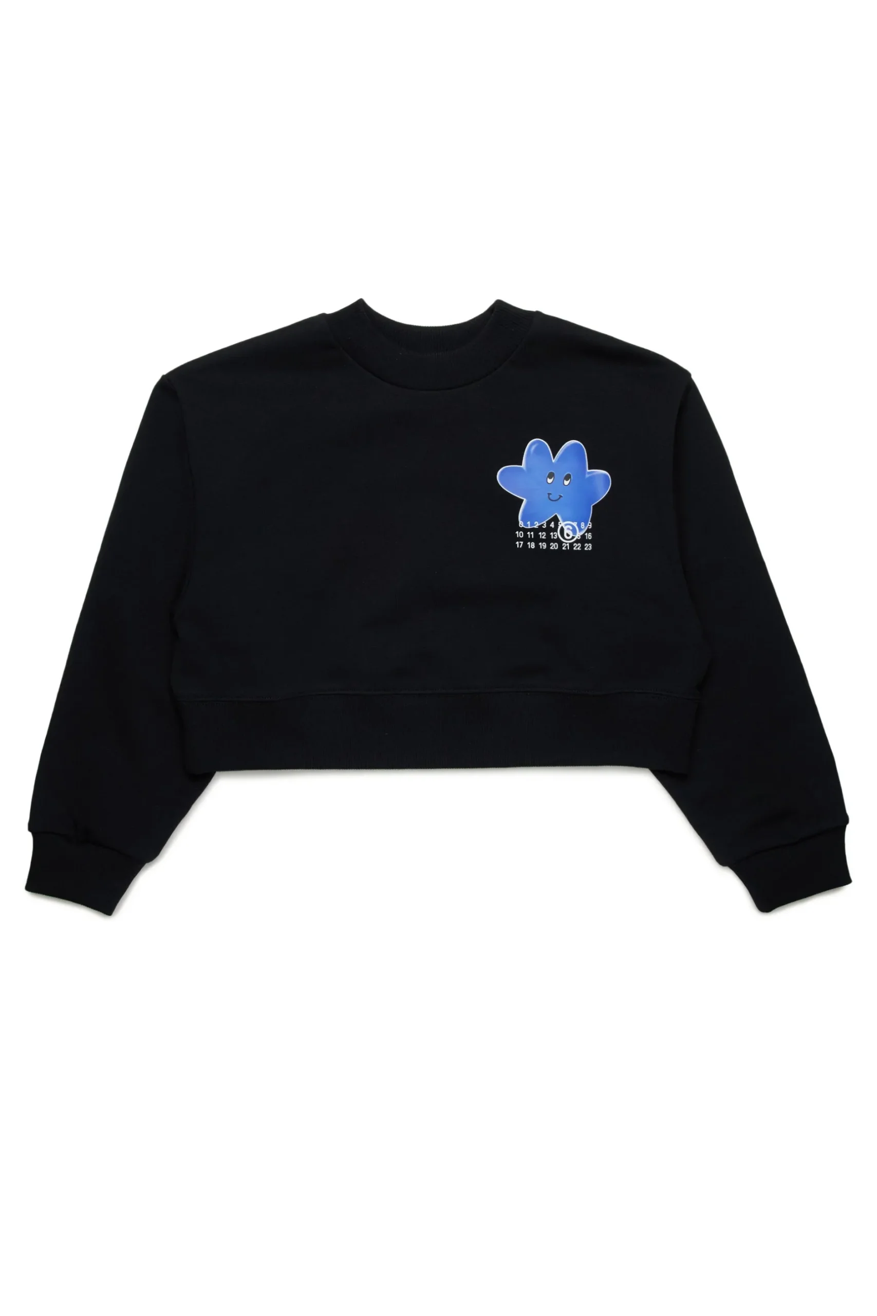 MM6 MAISON MARGIELA Felpa girocollo con grafica Happy Star | Bambino Felpe | Activewear