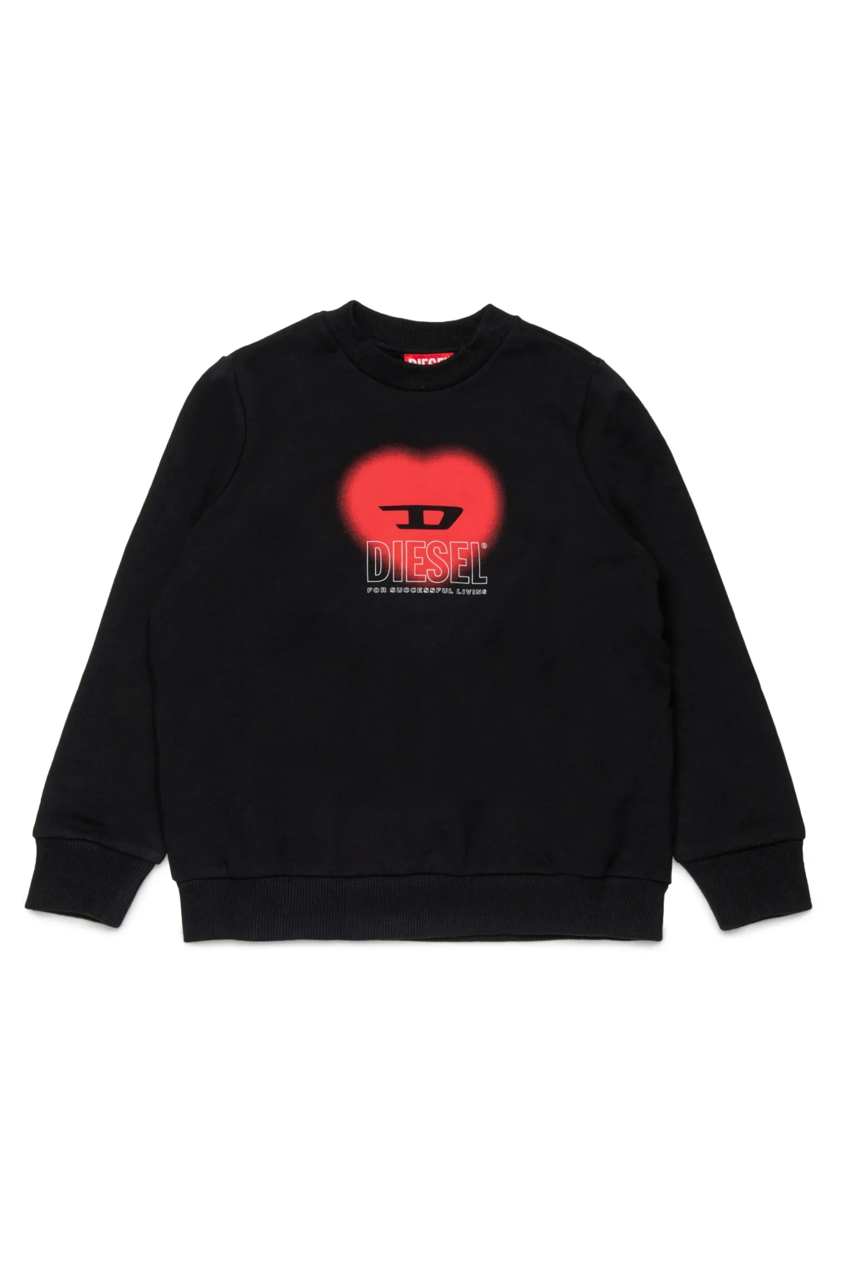 DIESEL Felpa girocollo con grafica cuore | Felpe