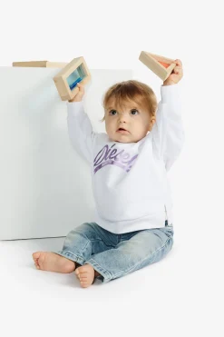 DIESEL Felpa girocollo con grafica mylar | Bambino Felpe | Activewear