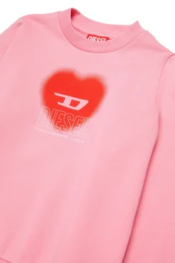 DIESEL Felpa girocollo con grafica cuore | Felpe