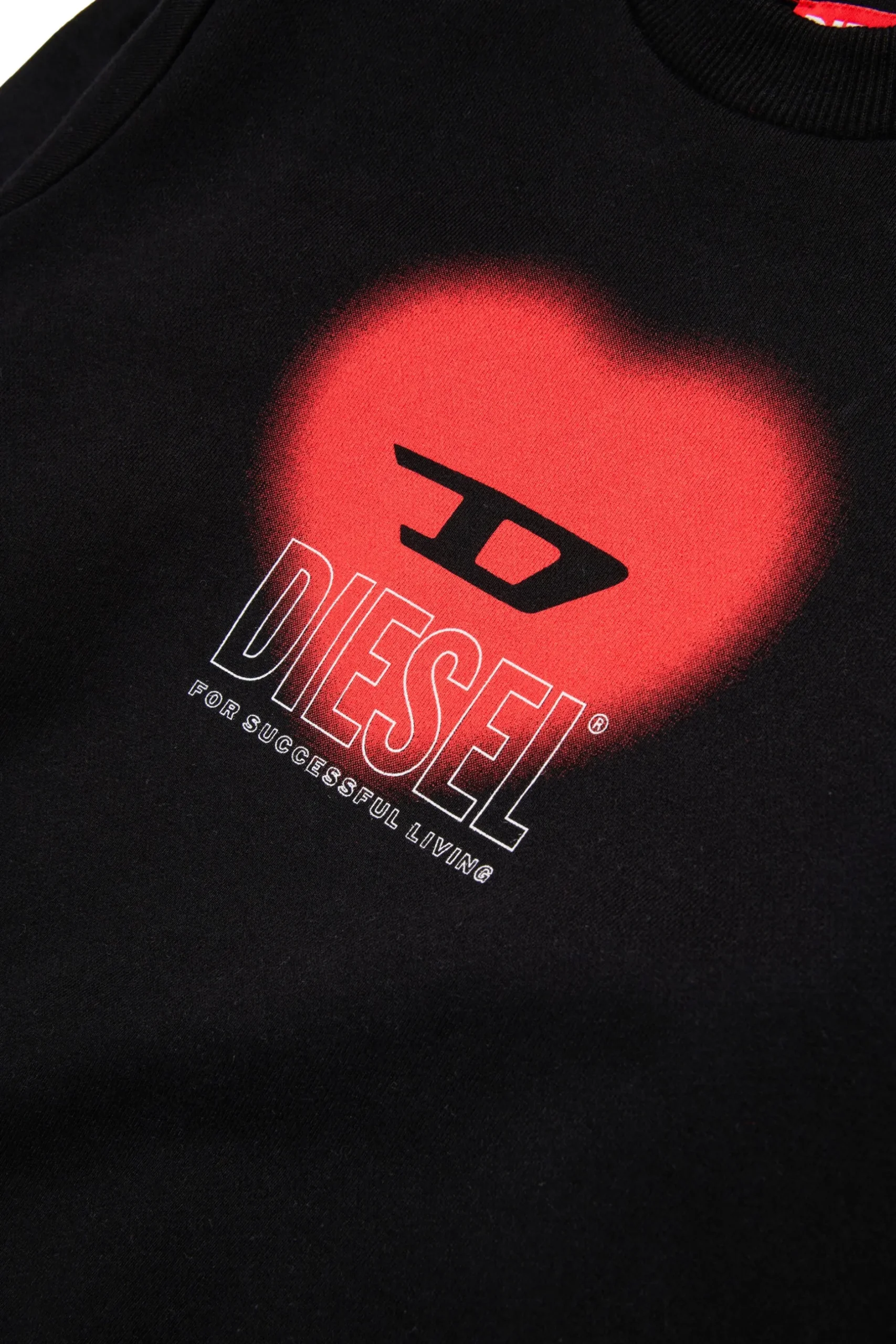 DIESEL Felpa girocollo con grafica cuore | Felpe