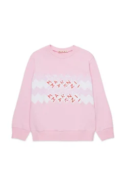 MARNI Felpa girocollo con logo Promenade | Bambino Felpe | Felpe