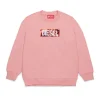 DIESEL Felpa girocollo con logo paillettes | Felpe