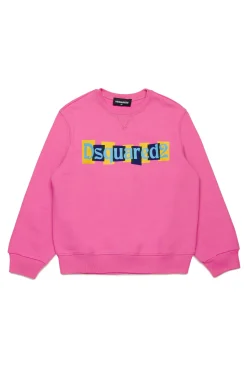DSQUARED2 Felpa girocollo con logo boxed | Felpe