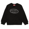 DIESEL Felpa girocollo con logo Oval D | Bambino Felpe