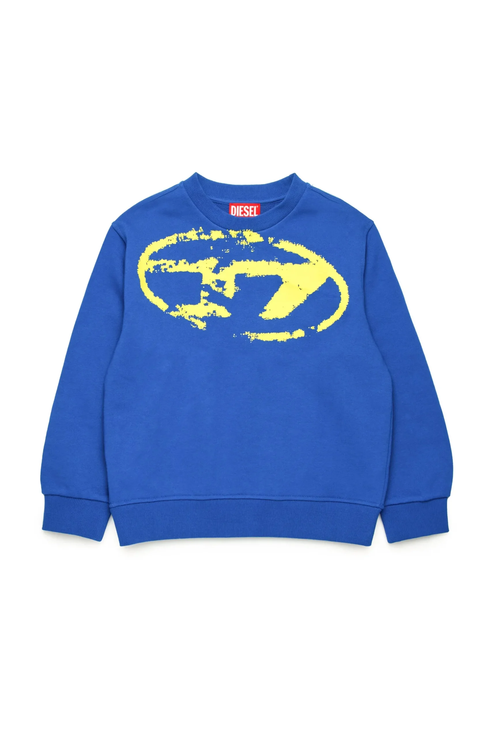 DIESEL Felpa girocollo con logo Oval D effetto used | Bambino Logomania | Logomania