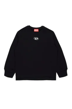 DIESEL Felpa girocollo con logo Oval D | Bambino Activewear | Activewear