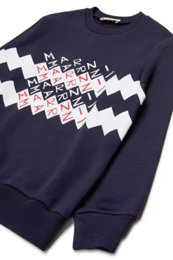 MARNI Felpa girocollo con logo Promenade | Bambino Felpe | Felpe