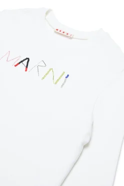 MARNI Felpa girocollo con logo baguette | Felpe
