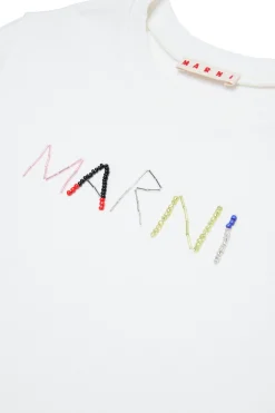 MARNI Felpa girocollo con logo baguette | Felpe