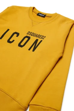 DSQUARED2 Felpa girocollo con logo ICON | Bambino Felpe | Activewear