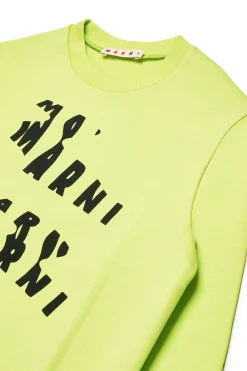 MARNI Felpa girocollo con melted logo | Bambino Felpe | Felpe