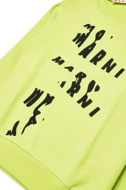 MARNI Felpa girocollo con melted logo | Bambino Felpe | Felpe