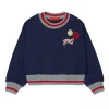 MAX&Co. Felpa girocollo con patches college | Felpe
