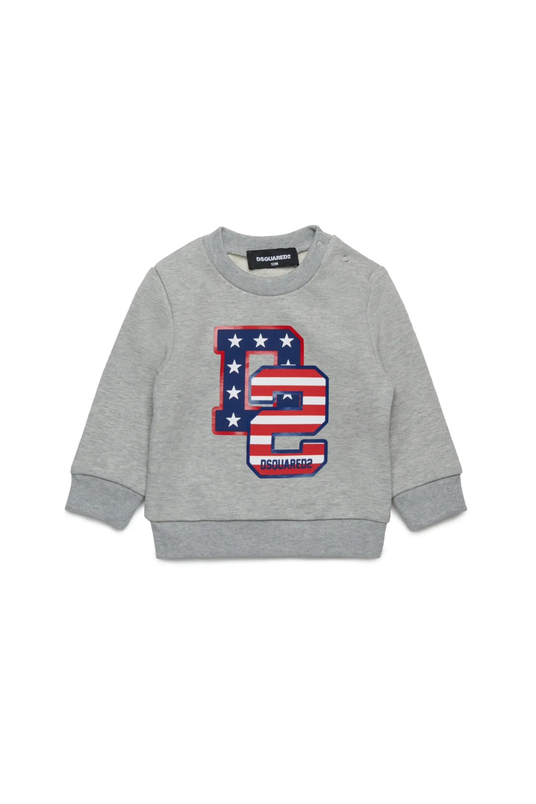 DSQUARED2 Felpa girocollo con stampa D2 USA | Bambino Felpe | Activewear