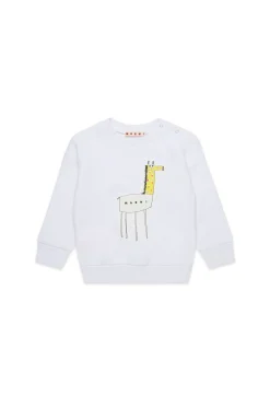 MARNI Felpa girocollo con stampa giraffa | Felpe
