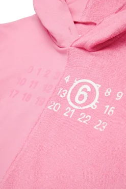 MM6 MAISON MARGIELA Felpa recut con Stamp Numbers | Bambino Felpe | Felpe