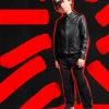 DIESEL Giacca biker in vera pelle | Bambino Giacche E Cappotti