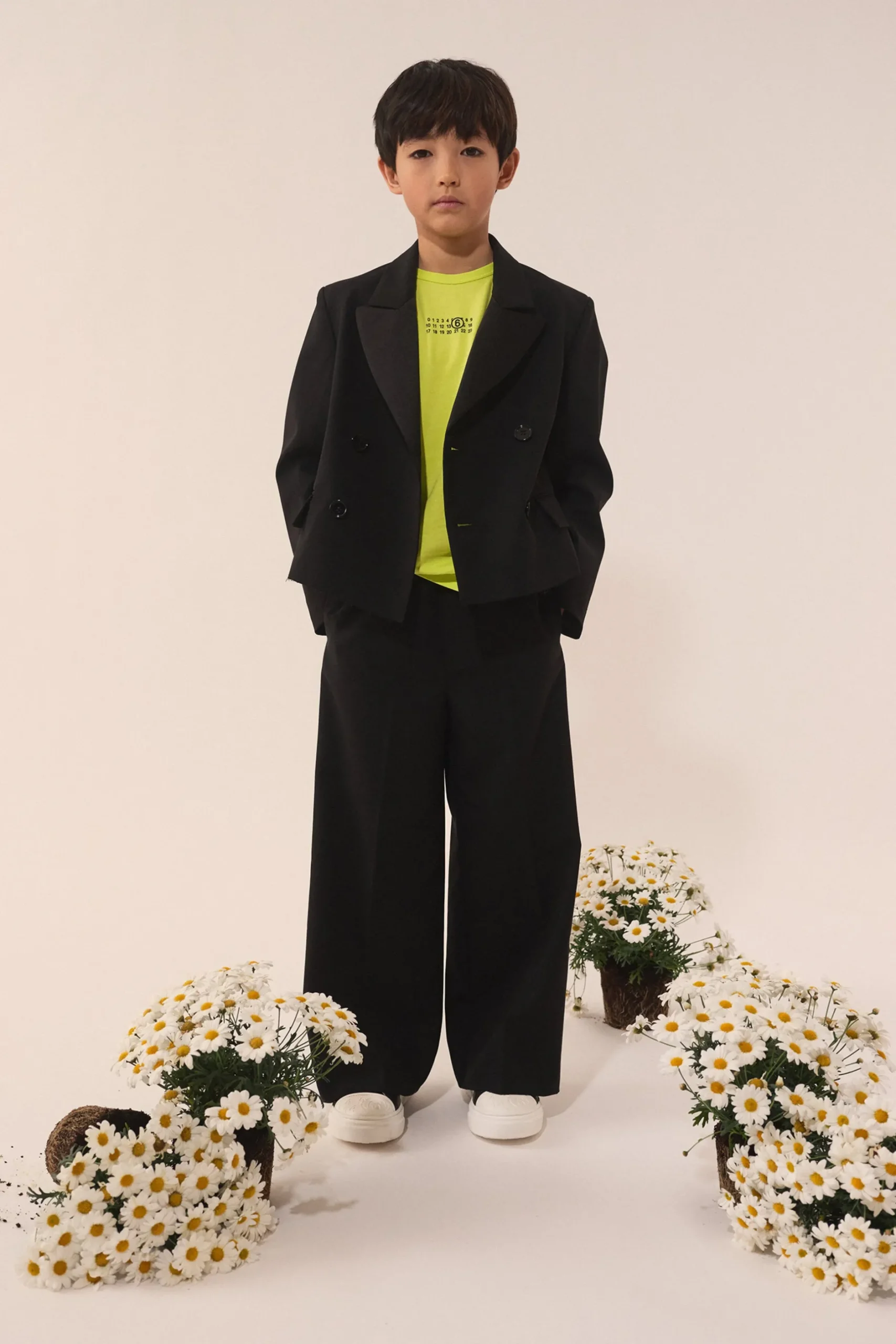 MM6 MAISON MARGIELA Giacca blazer doppiopetto in fresco di lana | Bambino Giacche E Cappotti | Party Looks