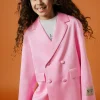 N°21 Giacca blazer in satin doppiopetto | Bambino Giacche E Cappotti | Party Looks