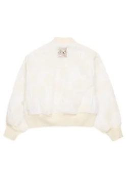 N°21 Giacca bomber con fiori in organza ricamata | Bambino Giacche E Cappotti | Party Looks