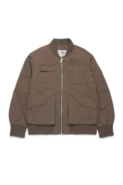 MM6 MAISON MARGIELA Giacca bomber con Numeric logo | Bambino Giacche E Cappotti | Giacche E Cappotti