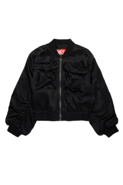 DIESEL Giacca bomber in satin stile utility | Giacche E Cappotti