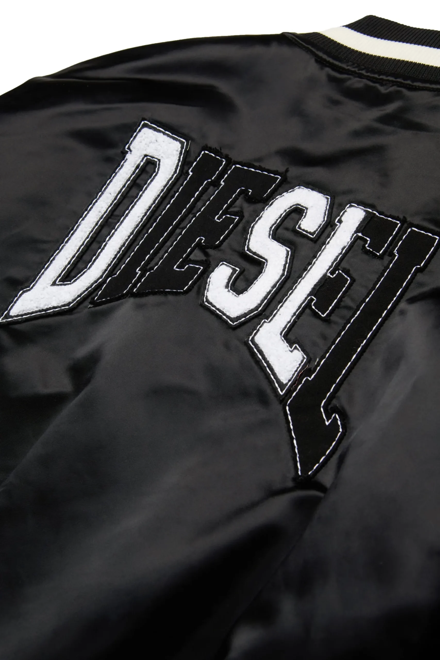 DIESEL Giacca bomber in satin varsity | Bambino Logomania | Logomania