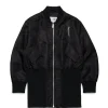 MM6 MAISON MARGIELA Giacca bomber lunga con maxi logo | Bambino Giacche E Cappotti | Giacche E Cappotti