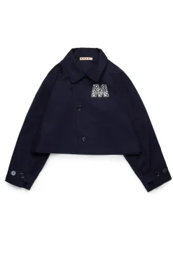 MARNI Giacca car coat con logo Rhinestones | Bambino Giacche E Cappotti | Party Looks