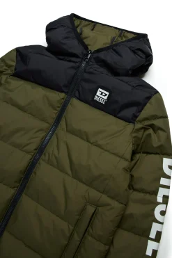 DIESEL Giacca imbottita bicolor con logo | Bambino Giacche E Cappotti | Giacche E Cappotti