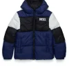 DIESEL Giacca imbottita tricolor con logo | Bambino Giacche E Cappotti | Giacche E Cappotti