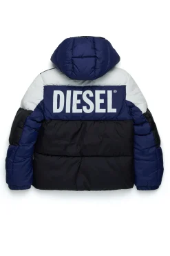 DIESEL Giacca imbottita tricolor con logo | Bambino Giacche E Cappotti | Giacche E Cappotti
