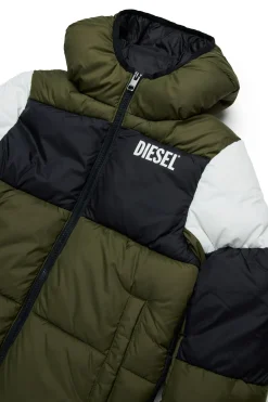 DIESEL Giacca imbottita tricolor con logo | Bambino Giacche E Cappotti | Giacche E Cappotti