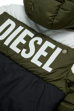 DIESEL Giacca imbottita tricolor con logo | Bambino Giacche E Cappotti | Giacche E Cappotti