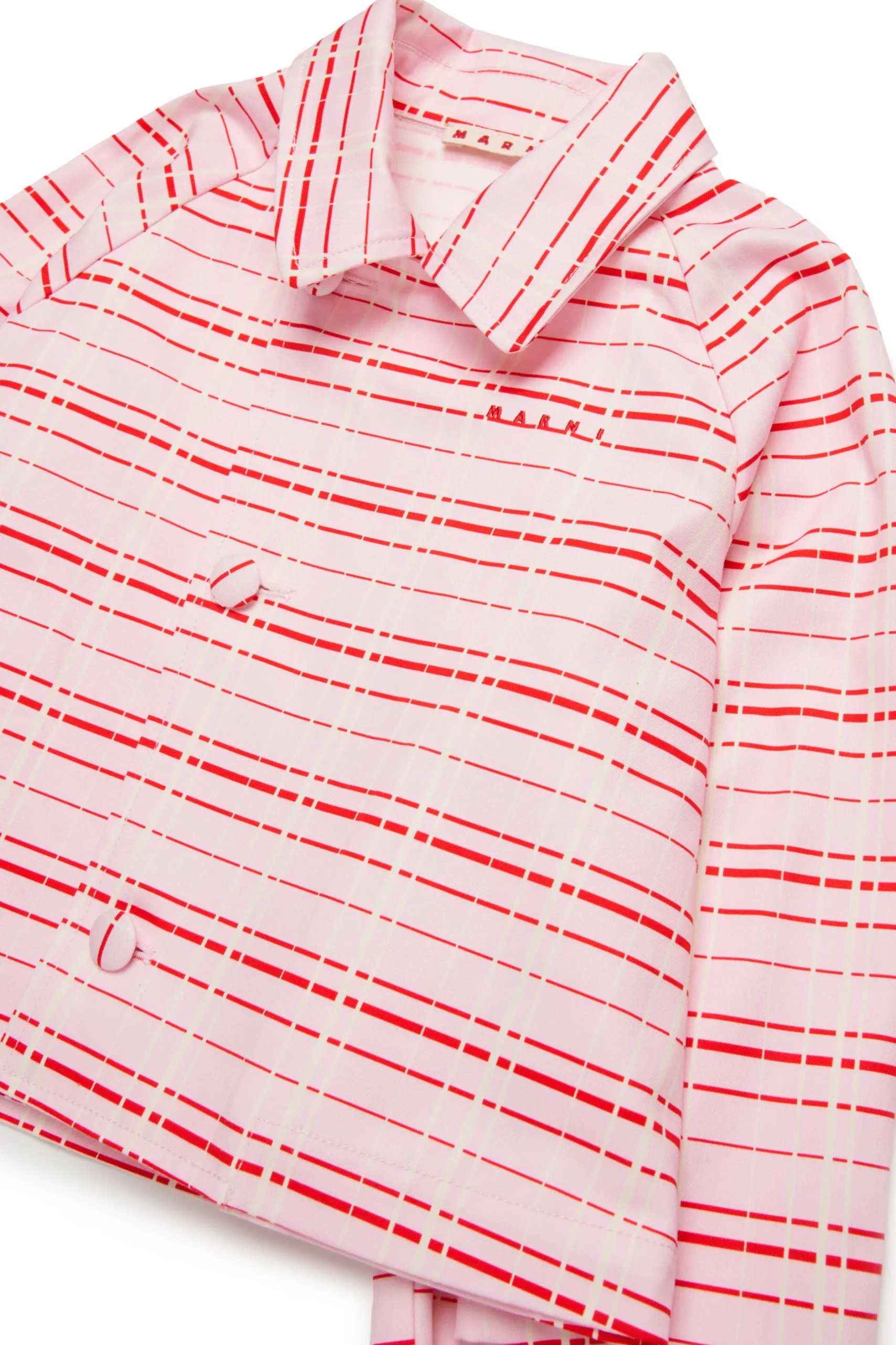 MARNI Giacca in cotone allover Check | Bambino Giacche E Cappotti | Party Looks