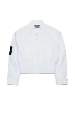 DSQUARED2 Giacca in cotone tecnico con logo | Bambino Giacche E Cappotti | Logomania