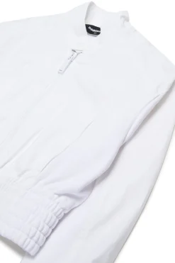 DSQUARED2 Giacca in cotone tecnico con logo | Bambino Giacche E Cappotti | Logomania