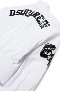 DSQUARED2 Giacca in cotone tecnico con logo | Bambino Giacche E Cappotti | Logomania