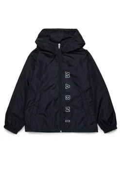 MARNI Giacca windbreaker con logo Outline | Bambino Giacche E Cappotti | Logomania