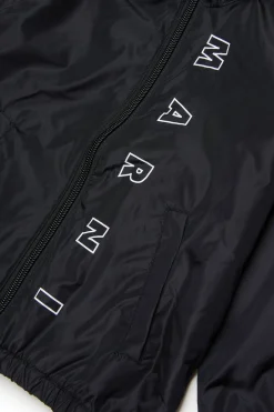 MARNI Giacca windbreaker con logo Outline | Bambino Giacche E Gilet | Logomania