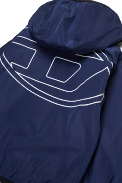 DIESEL Giacca windbreaker con maxi logo Oval D | Bambino Giacche E Gilet | Oval D By Diesel