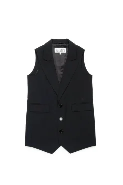 MM6 MAISON MARGIELA Gilet formale in fresco di lana | Bambino Giacche E Cappotti | Giacche E Cappotti