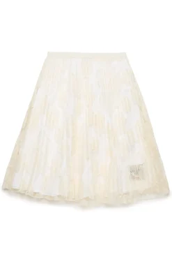 N°21 Gonna con fiori in organza ricamata | Gonne