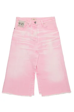 N°21 Gonna in denim con stampa wrinkles | Gonne